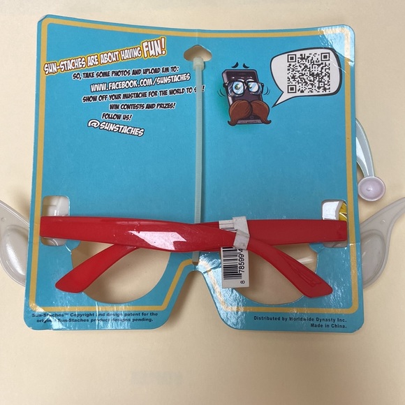 Sun-Stache Sunstache Novelty Christmas Elf Glasses Stocking Stuffer - Picture 5 of 5